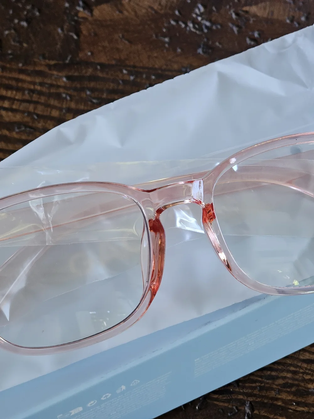 BN Blue Light Blocking Glasses Pink Frames